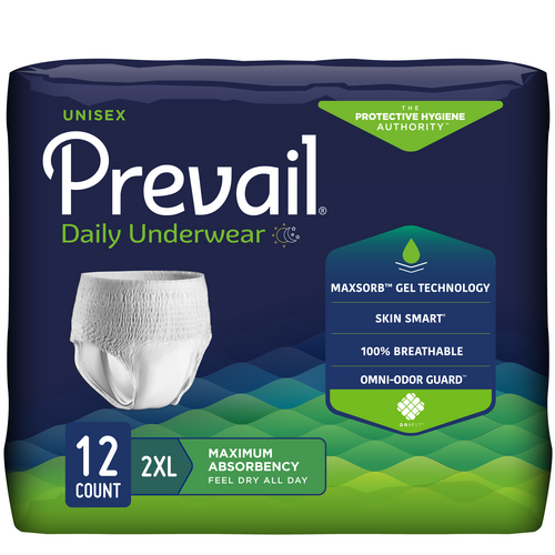 Prevail® Incontinence Underwear for Men & Women, Maximum Absorbency