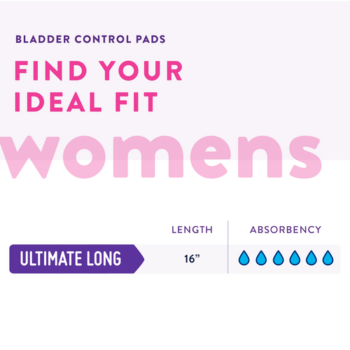 Prevail® Incontinence Bladder Control Pads for Women, Ultimate Absorbency
