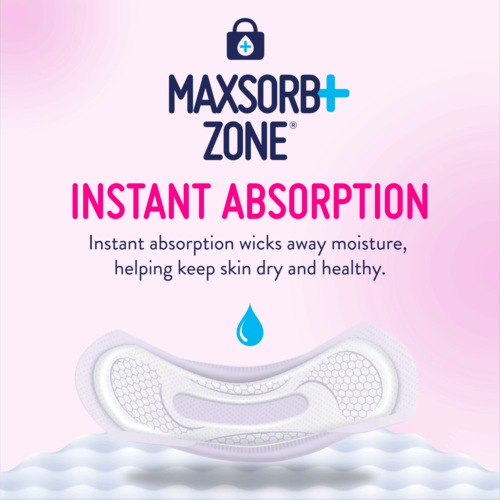 Prevail® Incontinence Bladder Control Pads for Women, Maximum Absorbency, Long Length