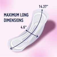 Prevail® Incontinence Bladder Control Pads for Women, Maximum Absorbency, Long Length
