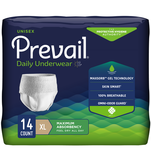 Prevail® Incontinence Underwear for Men & Women, Maximum Absorbency